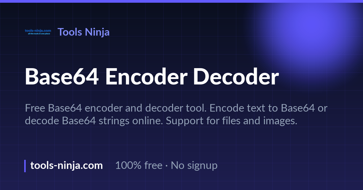 Base64 Encoder Decoder - Convert Online Free | Tools Ninja